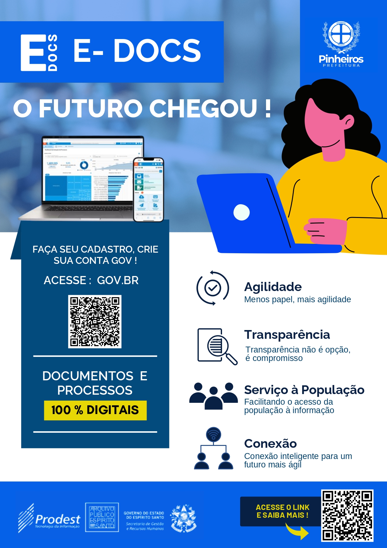 Modernidade no serviço público: E-Docs já está disponível em Pinheiros