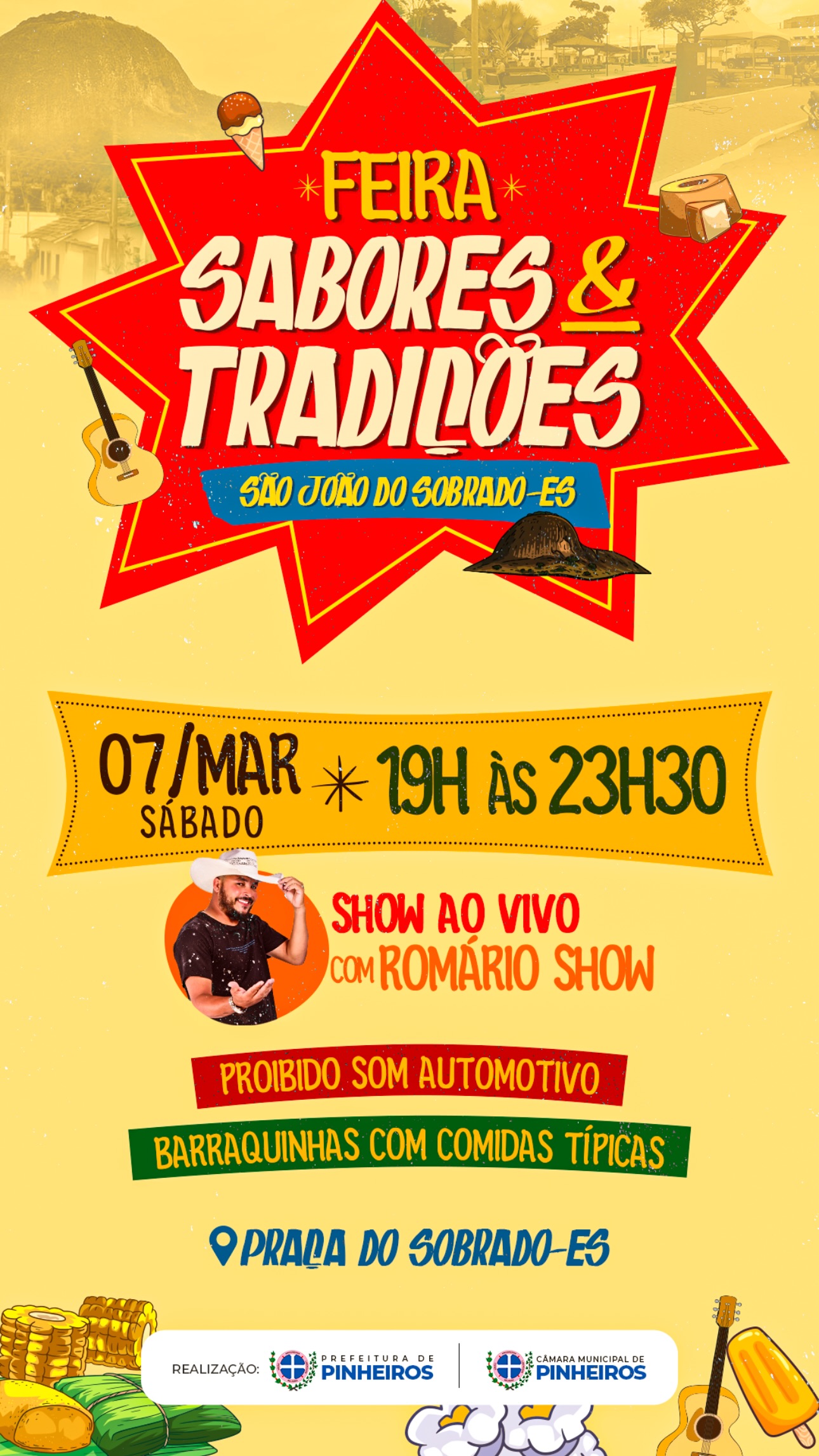 Feira Sabores & Tradições movimenta São João do Sobrado neste sábado (7)