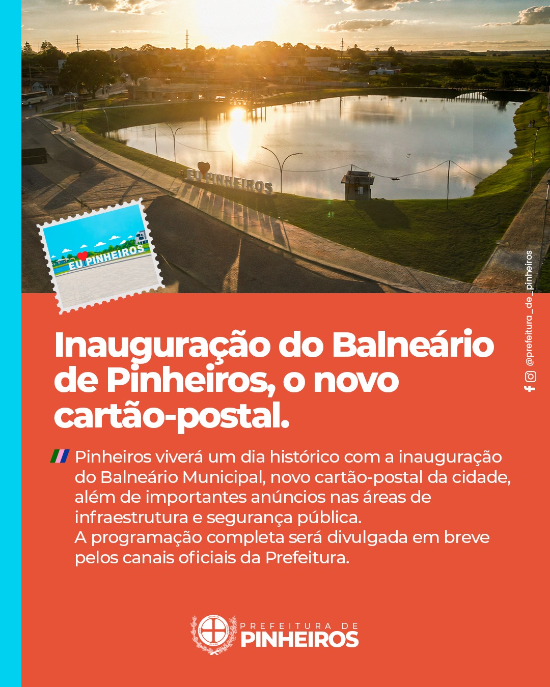 Pinheiros viverá dia histórico com inaugurações e anúncios de grandes investimentos no próximo dia 03 de Julho