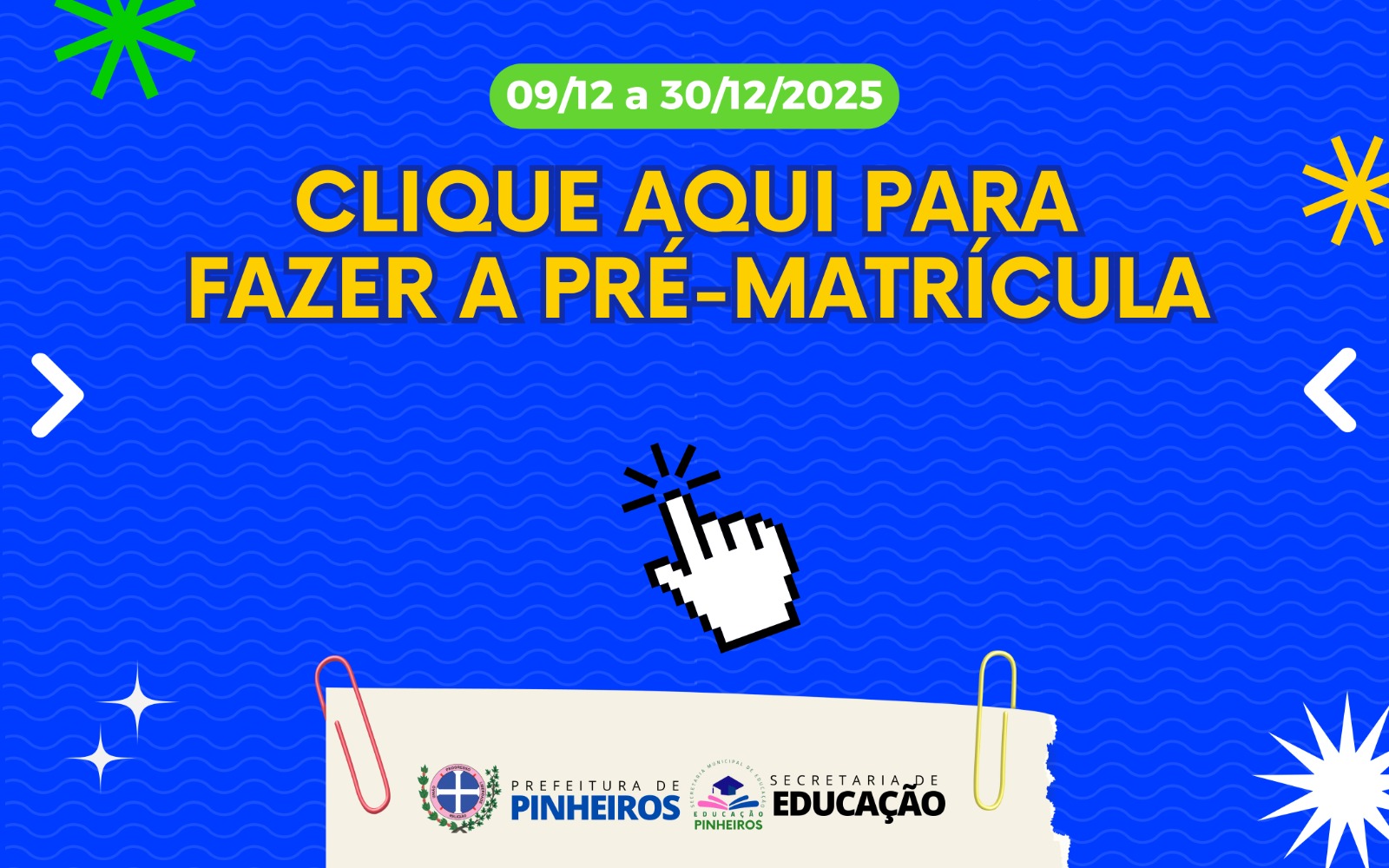 PRÉ-MATRÍCULA  09/12/2025 A 30/12/2025