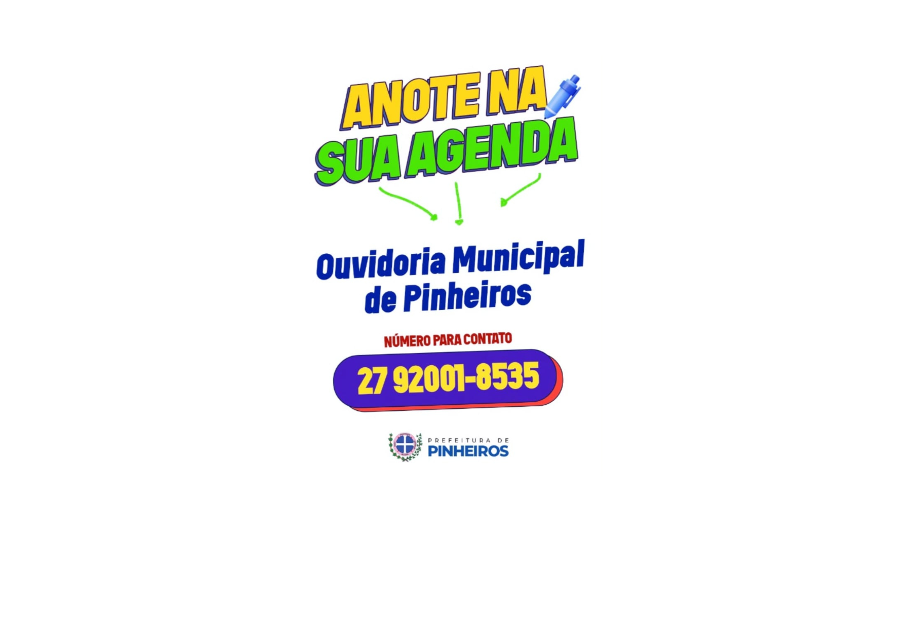 Um canal para participação do cidadão na gestão do Município. Faça a sua denúncia, reclamação ou sugestão.