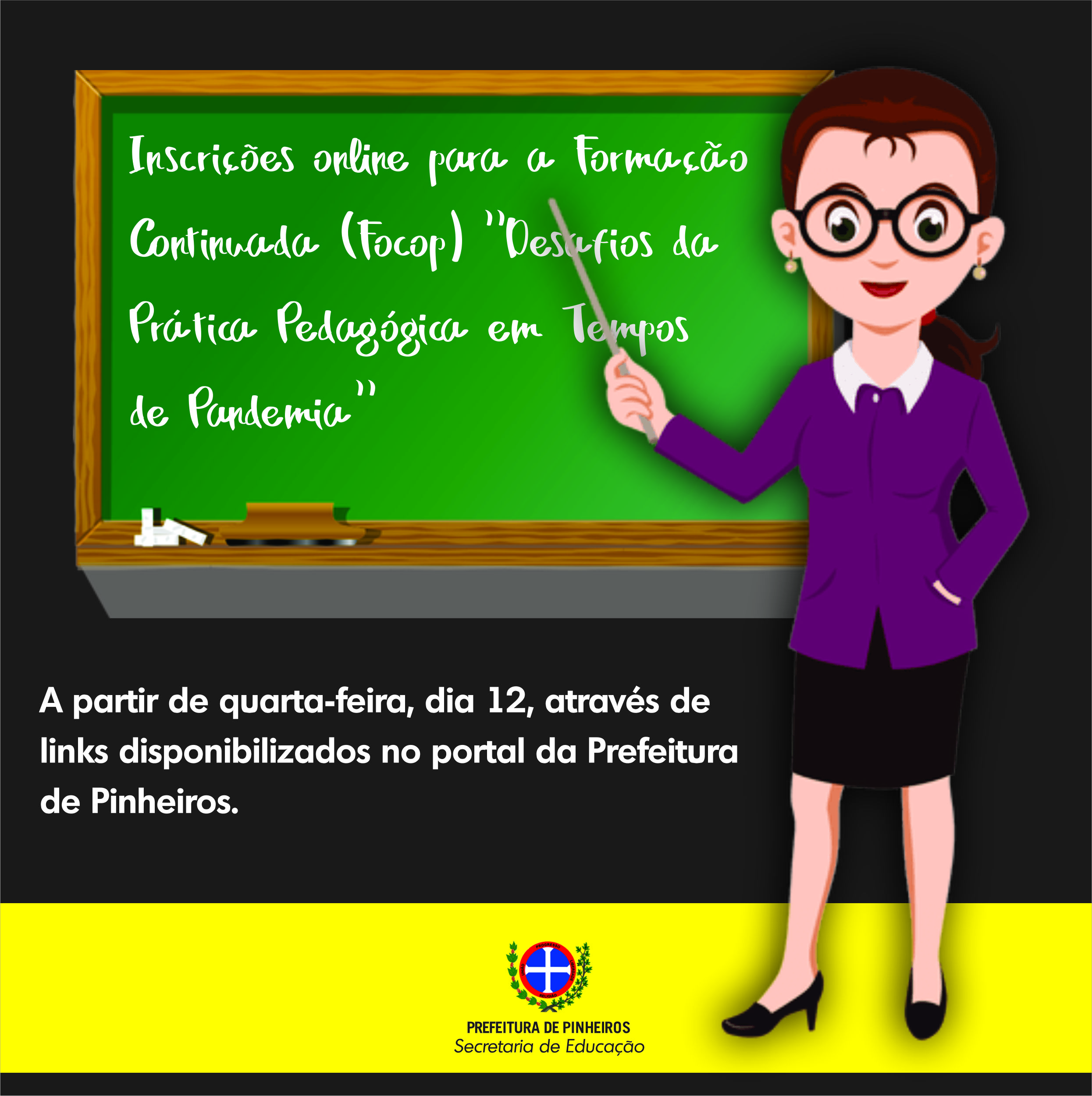 FORMAÇÃO CONTINUADA - FOCOP - LINK PARA INSCRIÇÃO