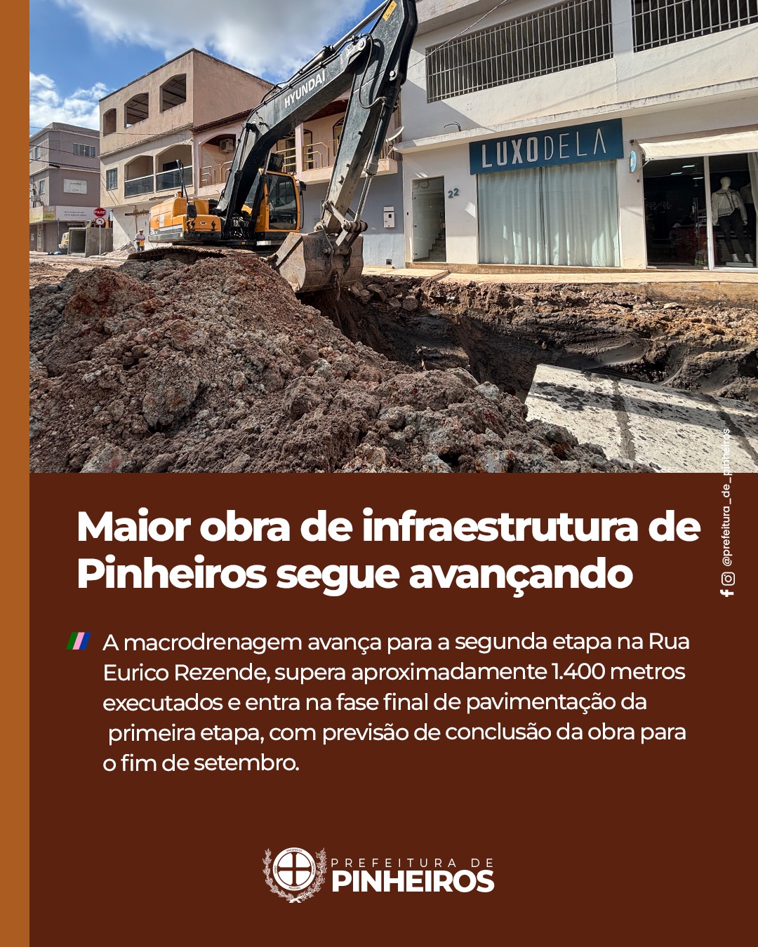 Maior Obra de Infraestrutura de Pinheiros segue avançando 