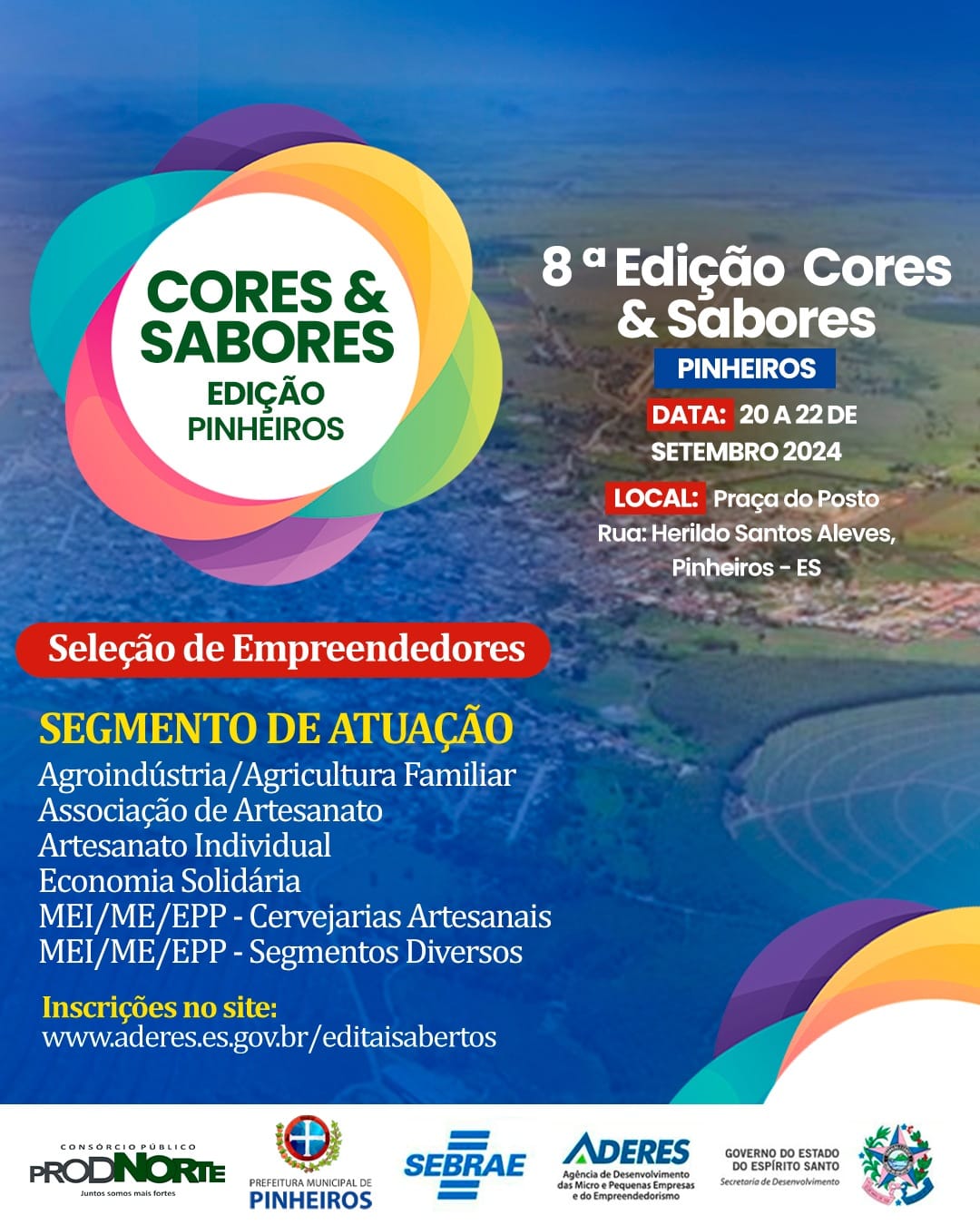 Feira Cores e Sabores: links do edital e para preenchimento de formulário