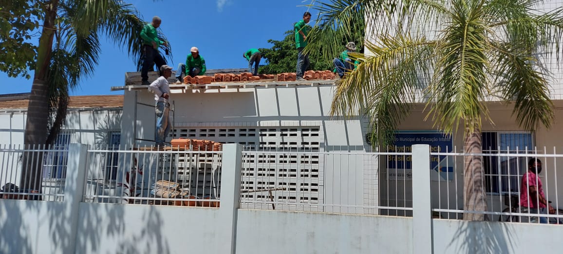 EM NOVA ETAPA DE REFORMA, CMEI ALCYONE BRASIL GANHA NOVA COBERTURA