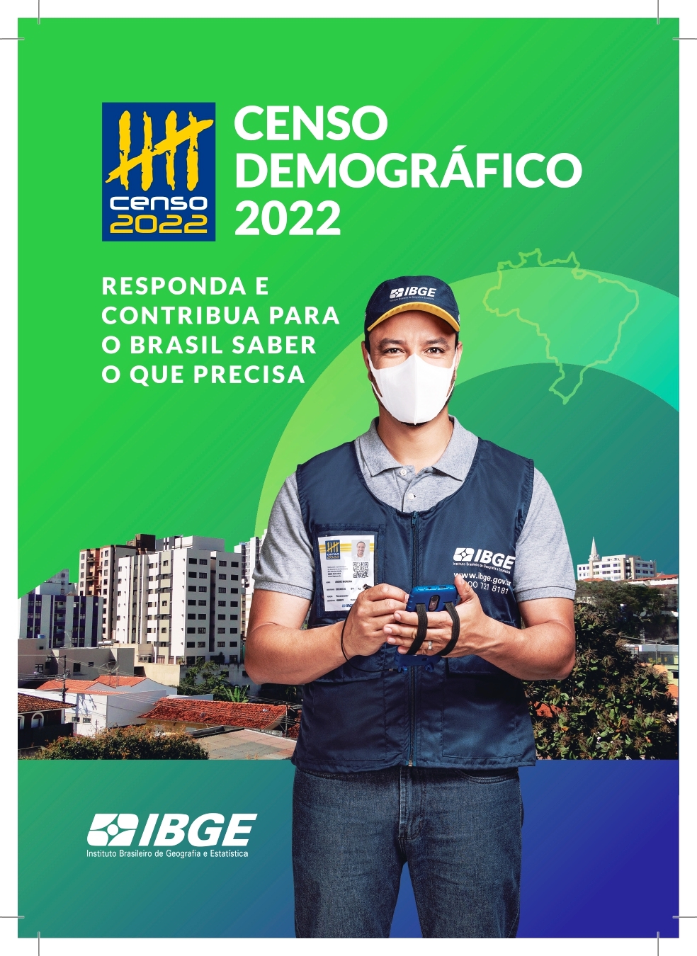 CENSO DEMOGRÁFICO 2022 COMEÇA NA PRÓXIMA SEGUNDA-FEIRA (1º)