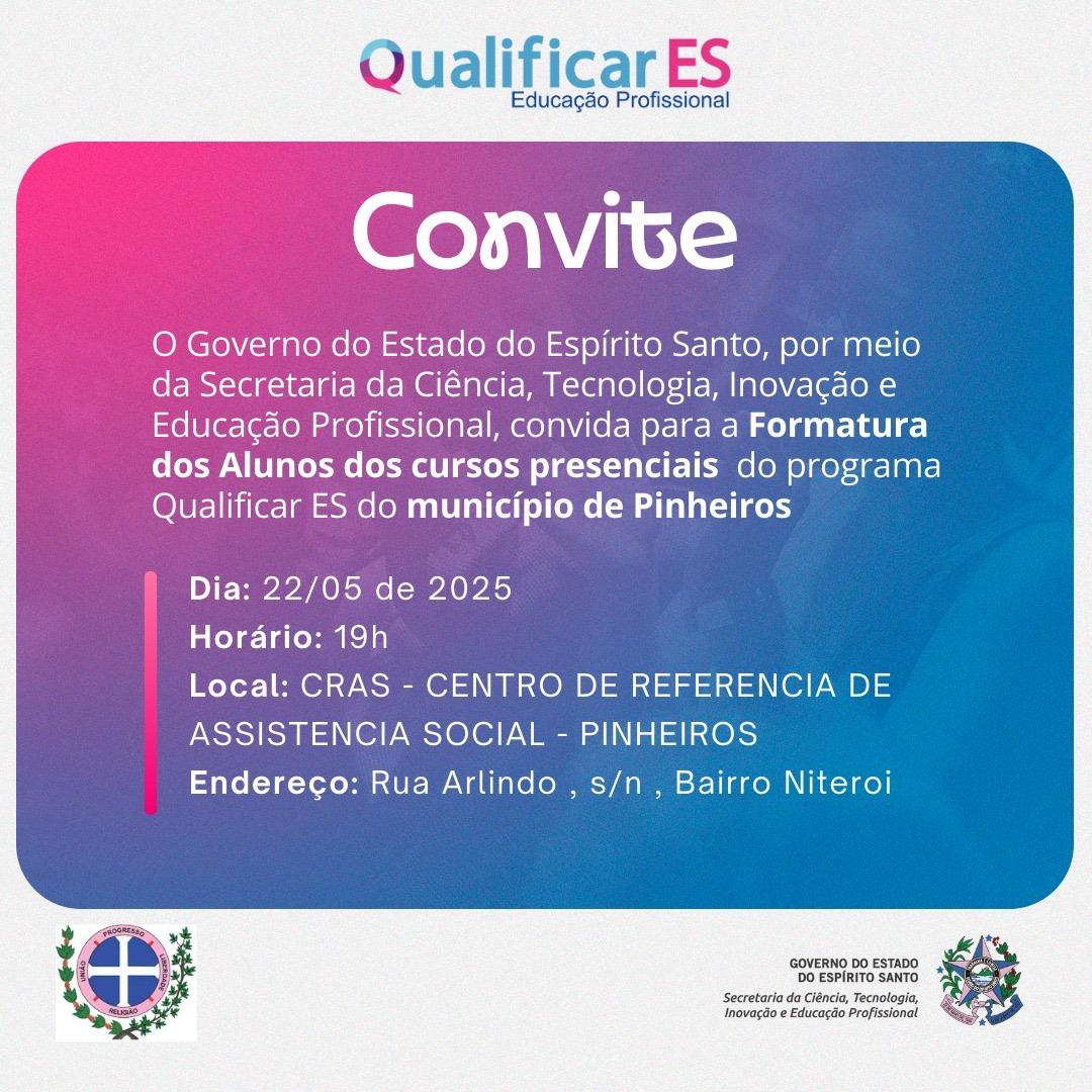 Pinheiros celebra formatura de alunos de eletricista do QualificarES em cerimônia nesta quinta-feira (22)