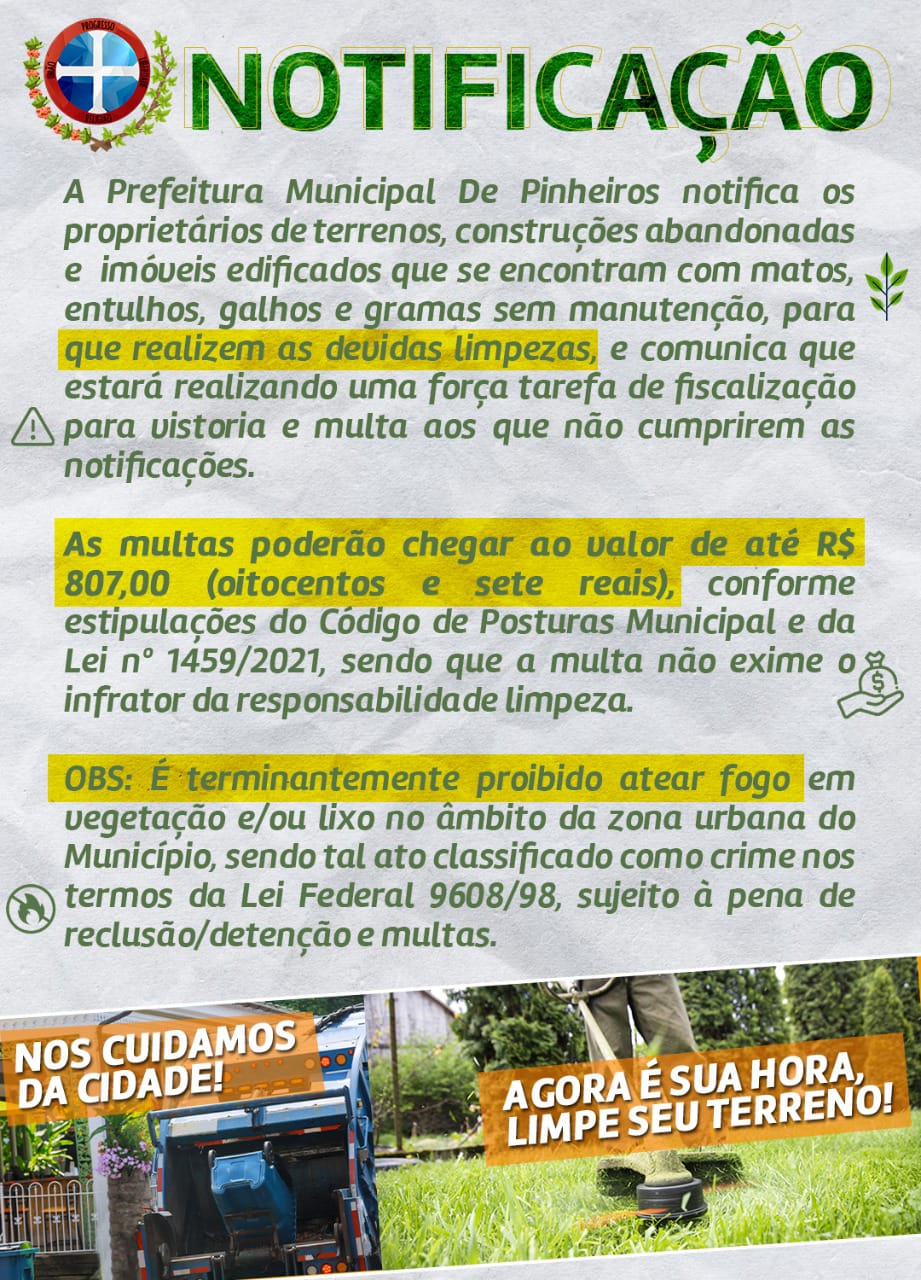 PRORROGAÇÃO COMUNICADO DE NOTIFICAÇÃO E MULTA