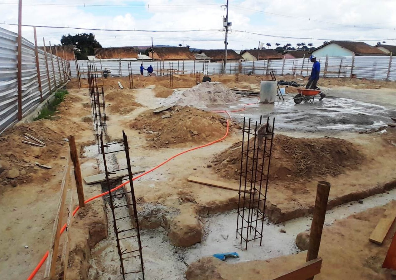 Obra da Praça do Nova Jerusalém entra na fase final de concretagem