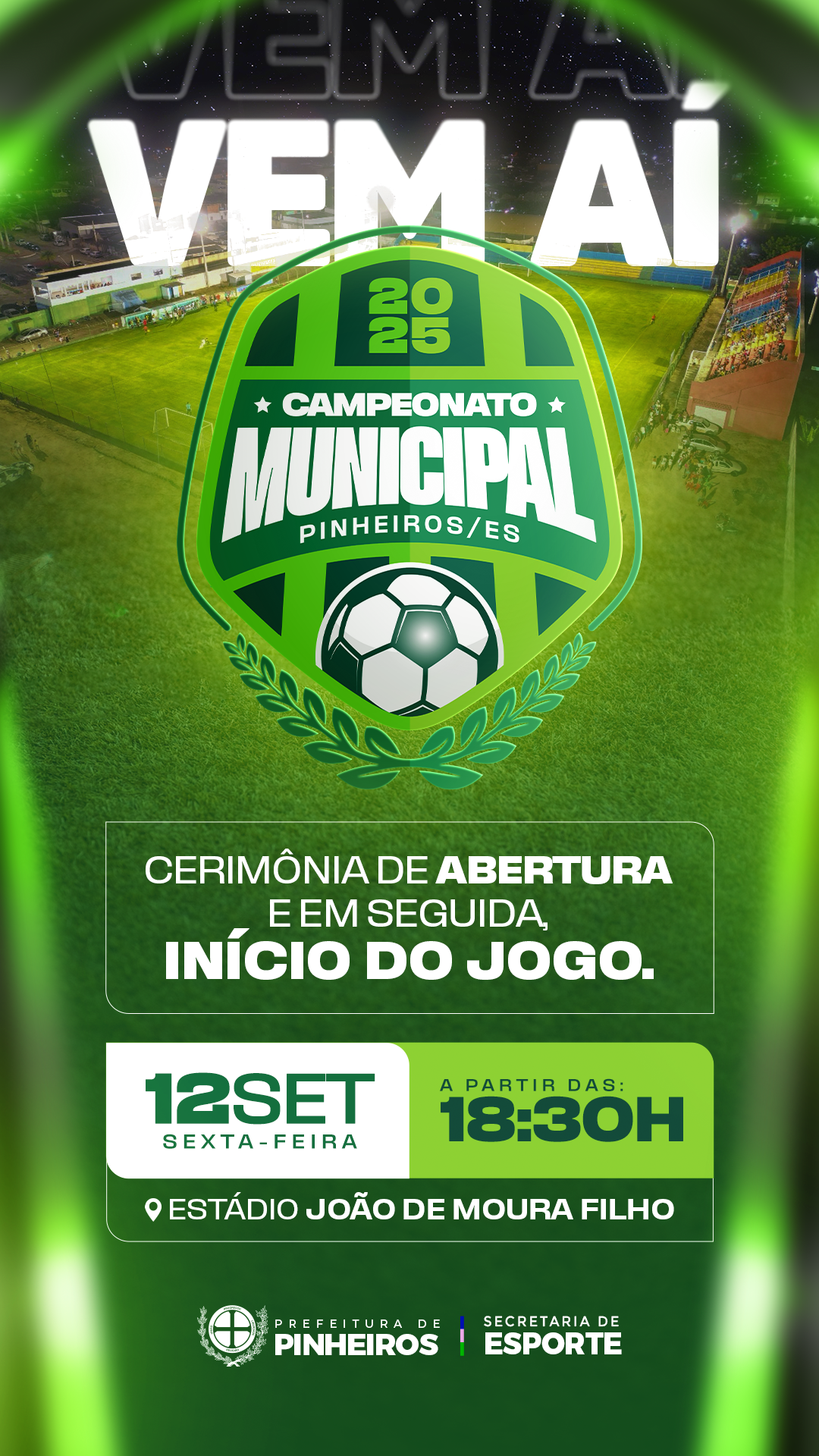 Campeonato Municipal de Futebol 2025 tem início nesta sexta-feira (12)