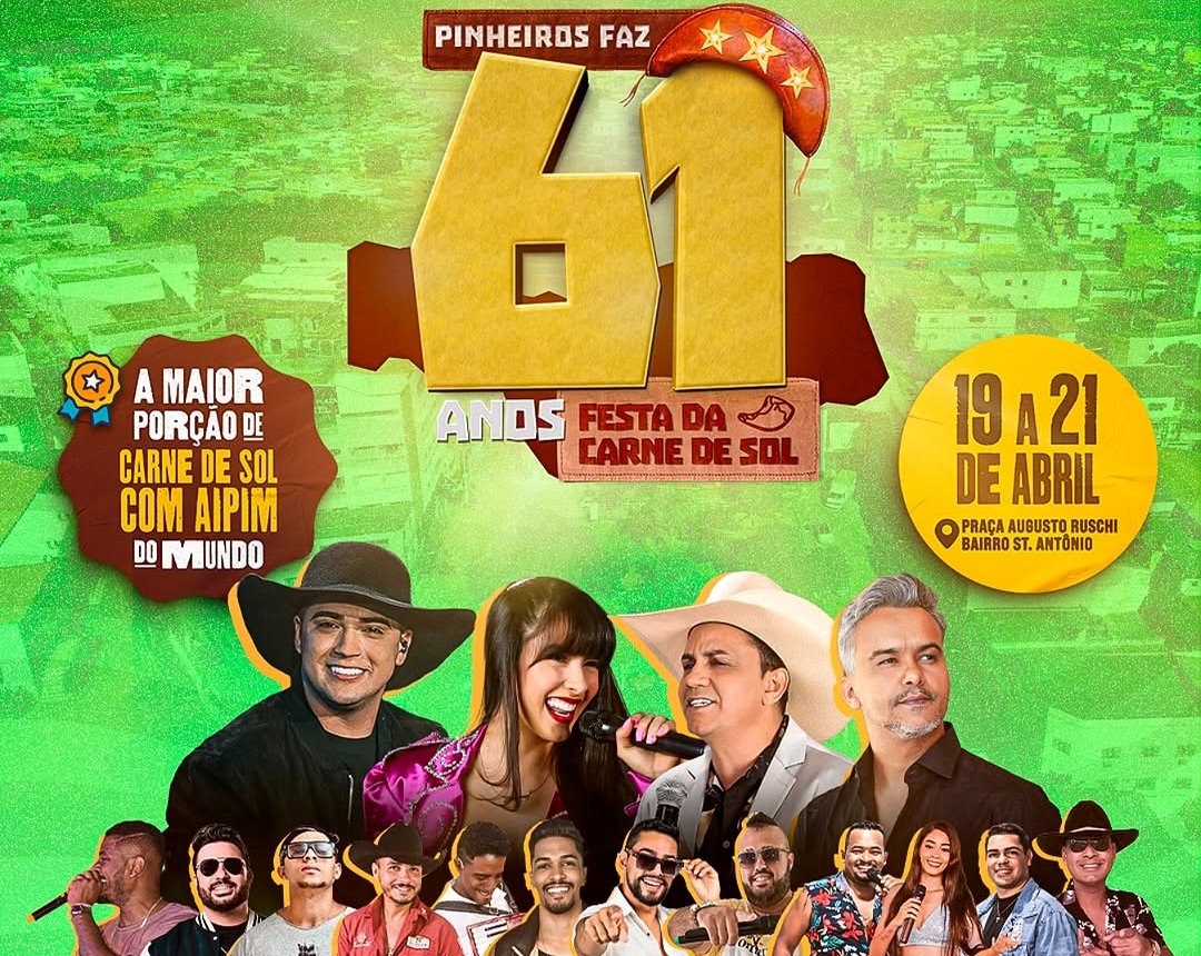 Confira os horários das atrações musicais que vão embalar a Festa da Carne de Sol