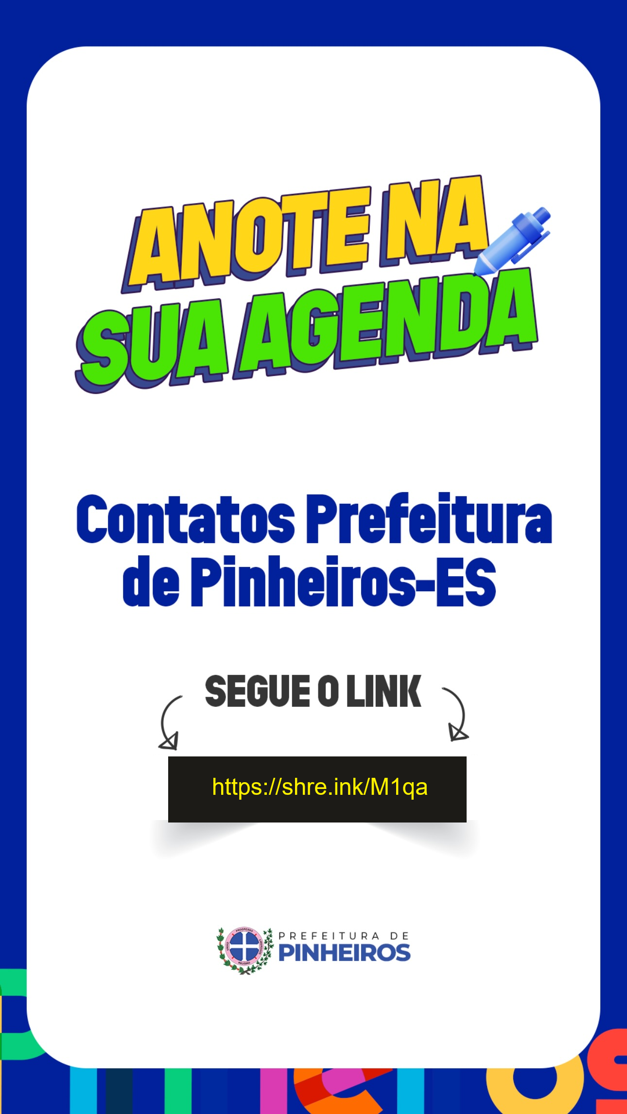 Prefeitura de Pinheiros reúne contatos de setores públicos do município em página exclusiva