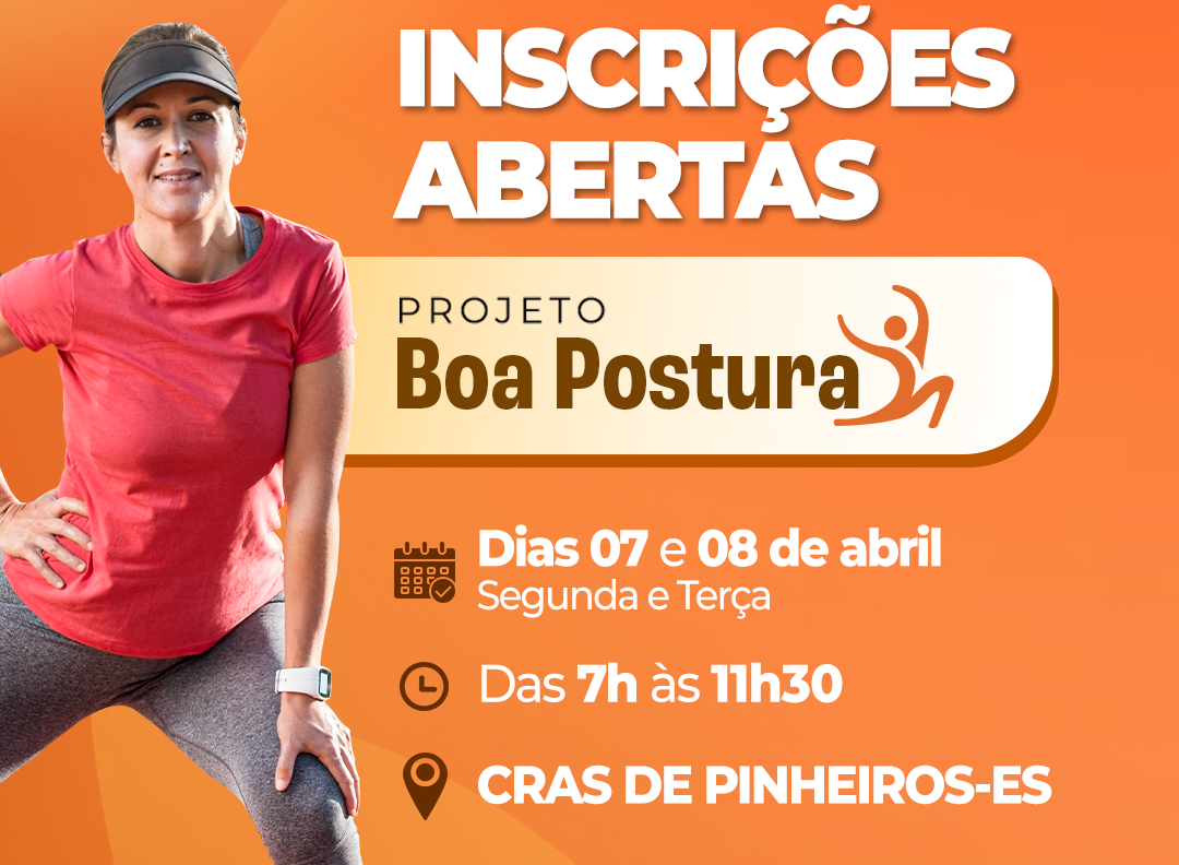 Projeto “Boa Postura” abre inscrições com foco em saúde e bem-estar