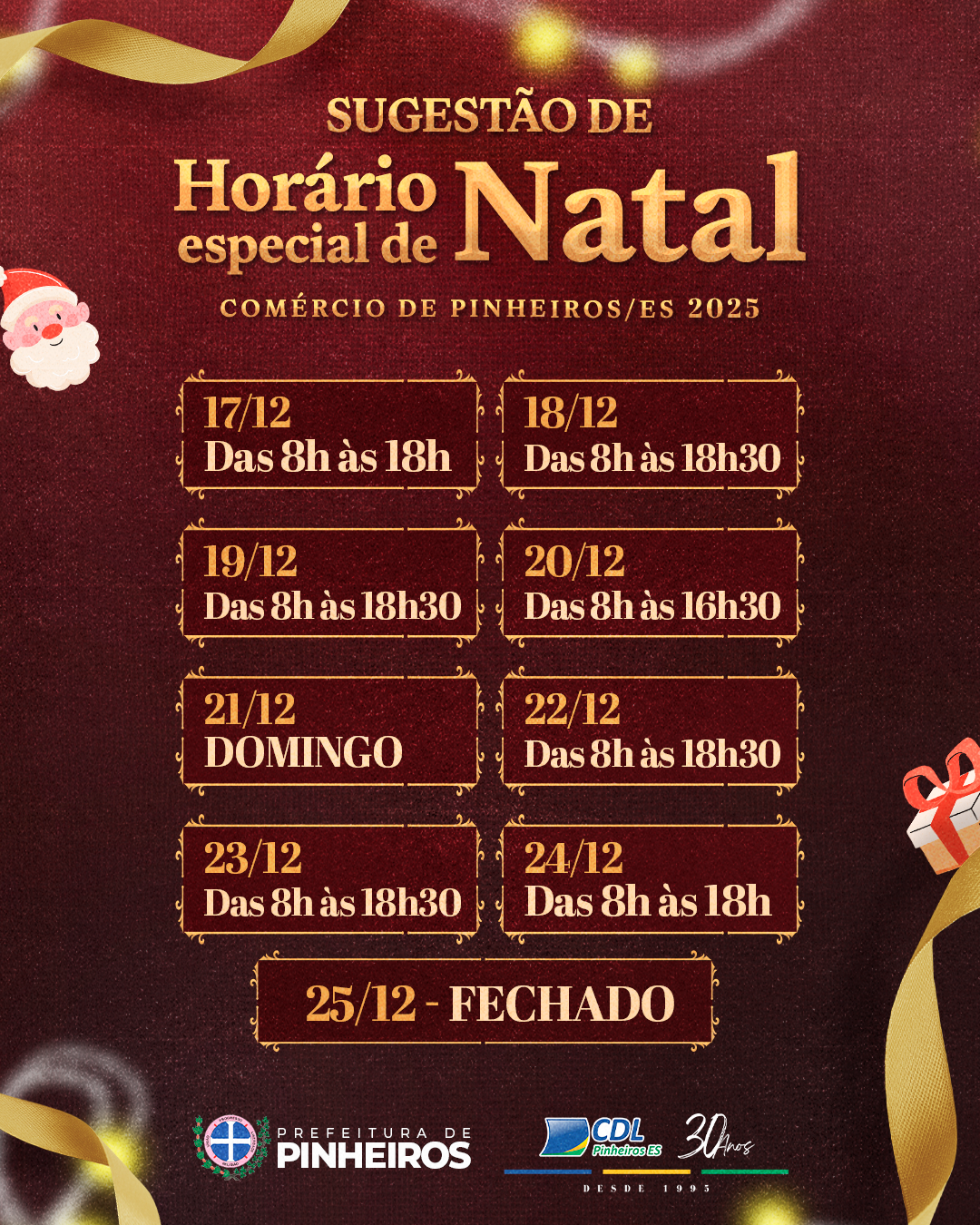 Comércio de Pinheiros terá horários especiais de funcionamento no período de Natal