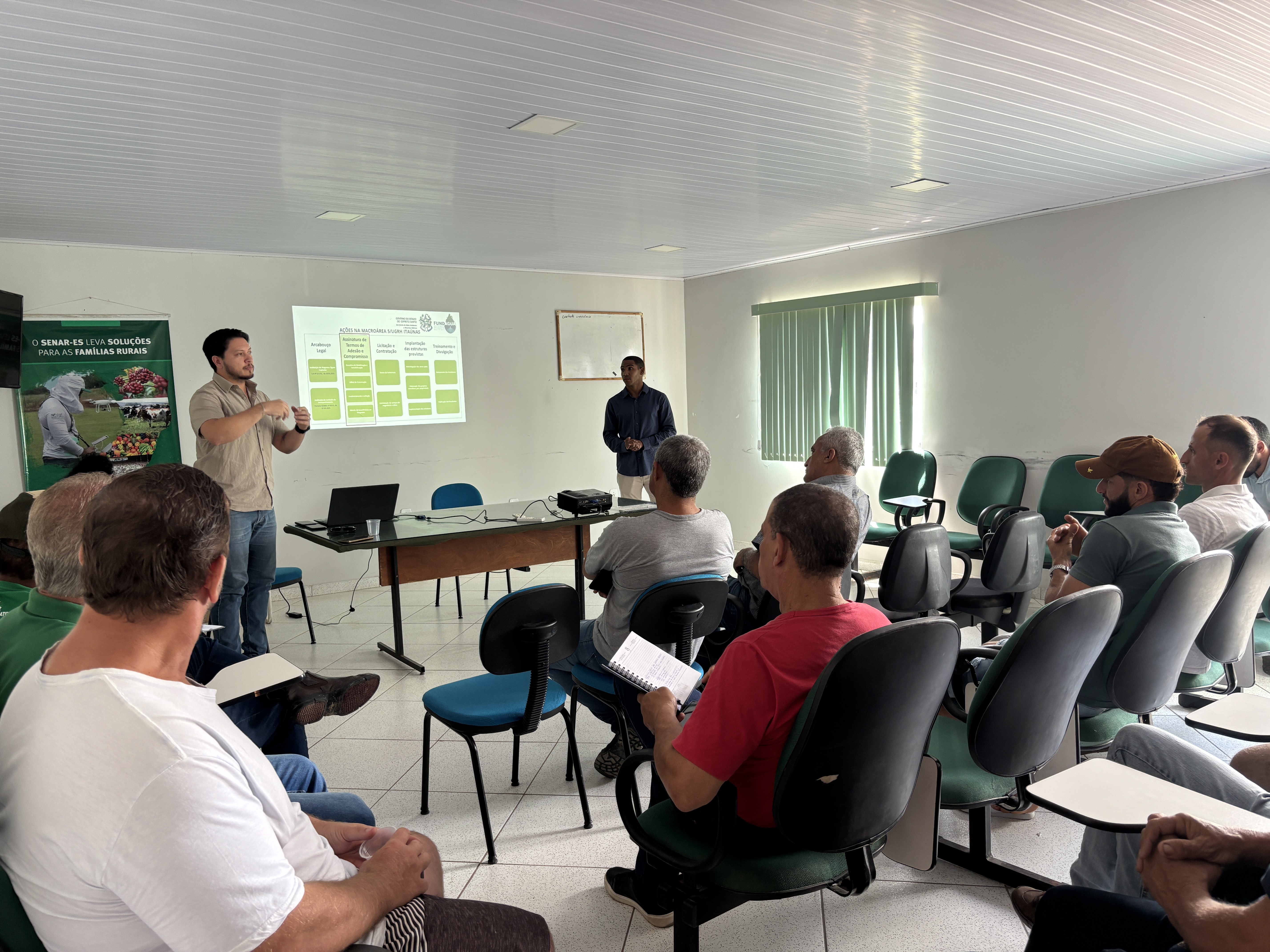 Agricultores de Pinheiros conhecem detalhes do Programa Águas Capixabas em reunião técnica