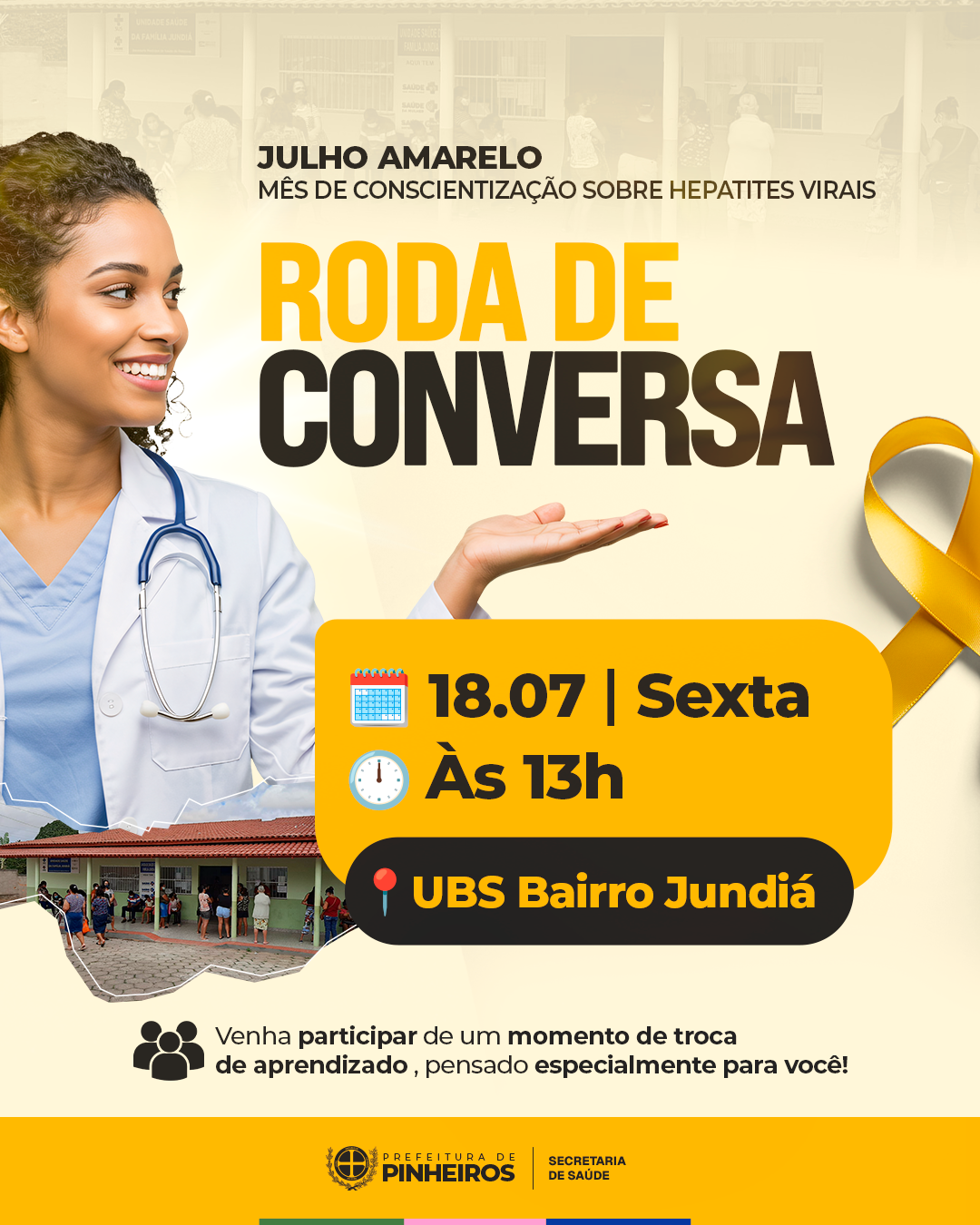 UBS do Jundiá promove roda de conversa sobre hepatites virais nesta sexta (18)