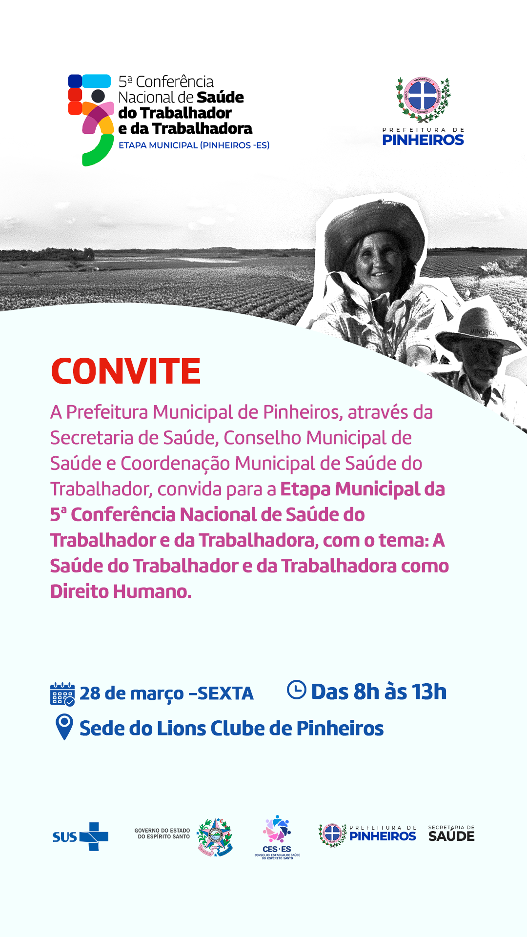 Pinheiros realiza Etapa Municipal da 5ª Conferência de Saúde do Trabalhador e da Trabalhadora