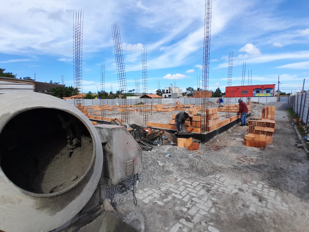 Nova UBS do Jardim Planalto entra na fase de levantamento das paredes