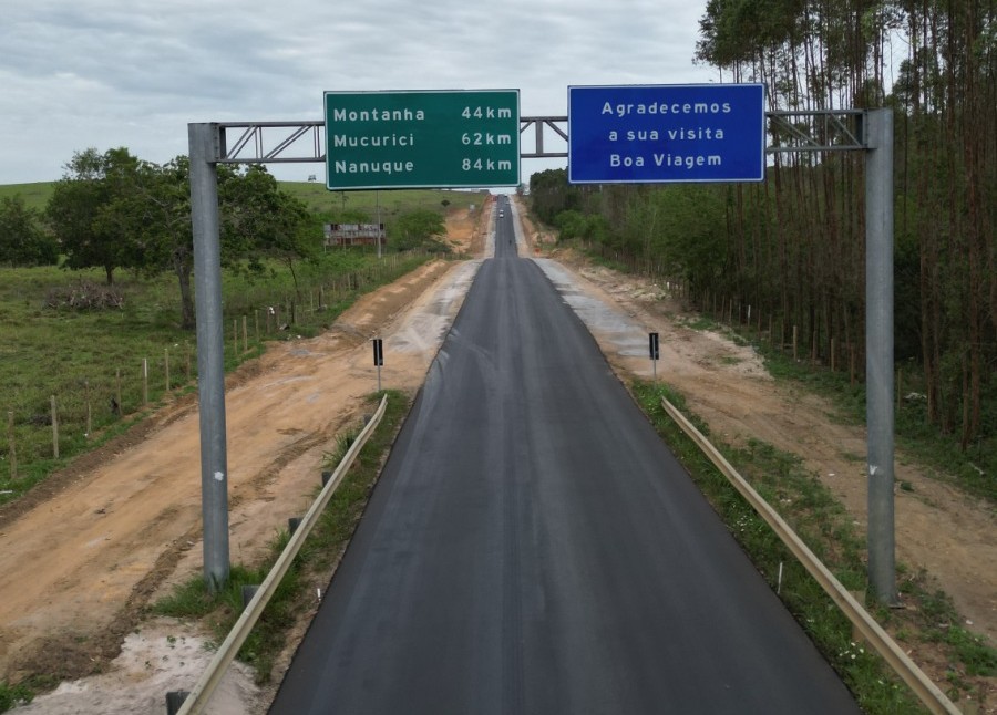Obra de reabilitação da ES-130 avança e já soma cerca de 7 quilômetros reasfaltados