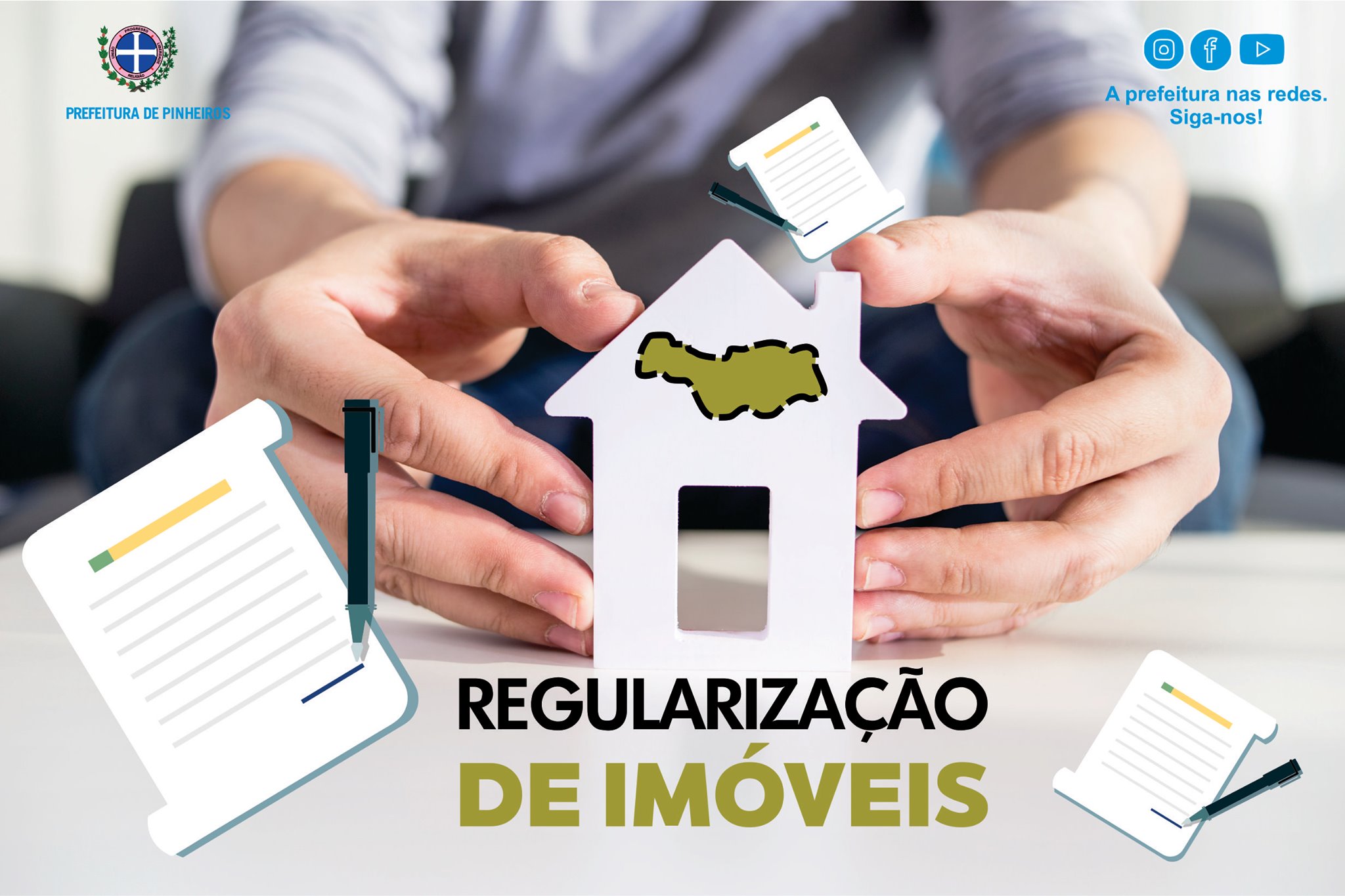 PROGRAMA DE REGULARIZAÇÃO FUNDIÁRIA ATENDE MORADORES DE PINHEIROS QUE DESEJAM REGULAMENTAR IMÓVEIS