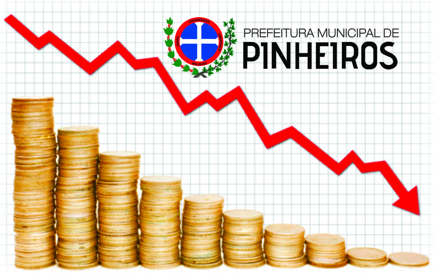 PREFEITURA DE PINHEIROS APERTA O CINTO E CORTA DESPESAS E SERVIÇOS PARA DRIBLAR CRISE ECONÔMICA