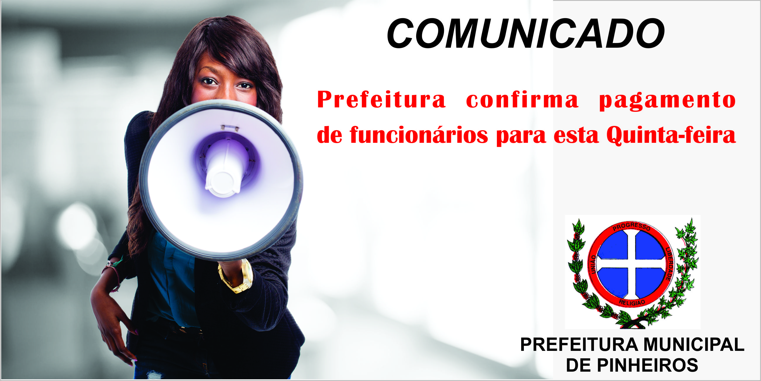 Prefeitura confirma pagamento de funcionários para esta Quinta-feira