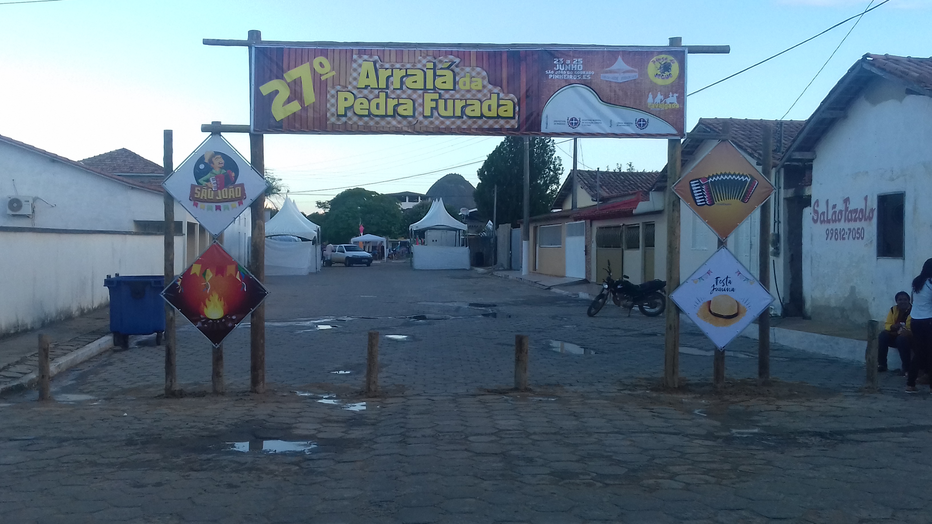 TUDO PRONTO PARA O 27º ARRAIÁ DA PEDRA FURADA