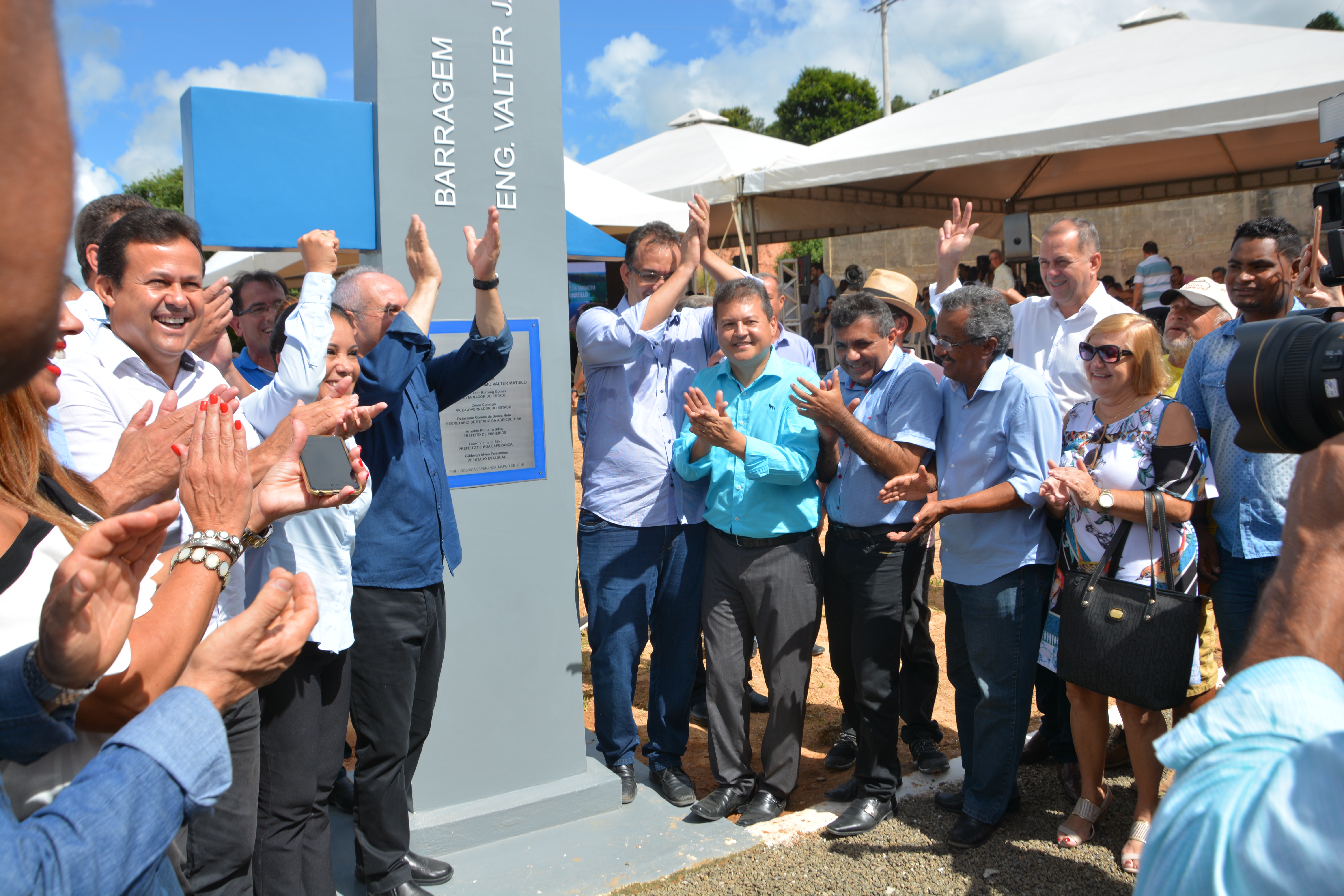 Arnóbio Pinheiro participa da inauguração da Barragem “Valter Matielo”