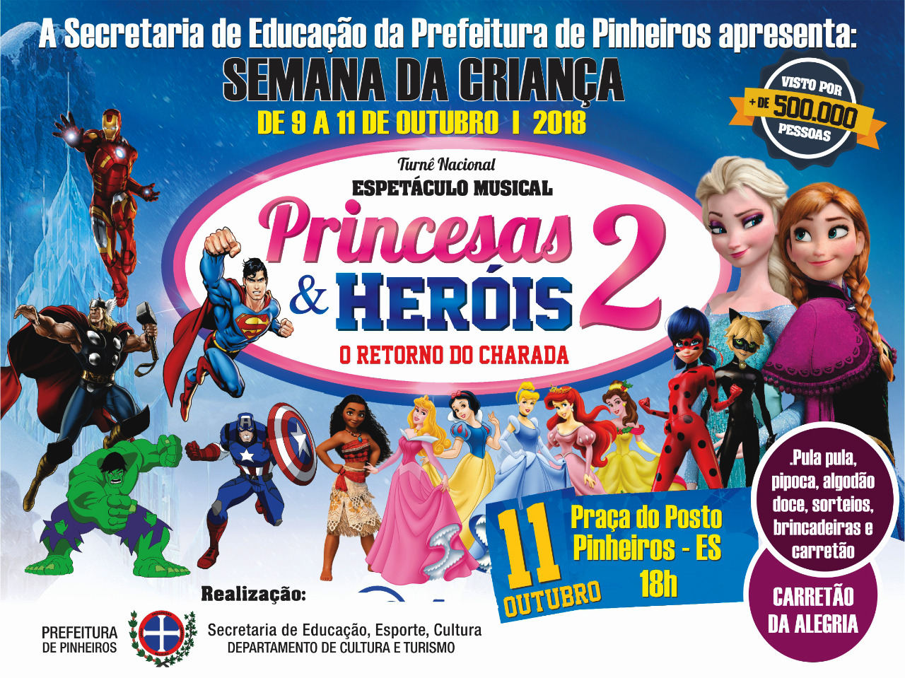 SEMANA DA CRIANÇA COMEÇA TERÇA-FEIRA (9) EM PINHEIROS