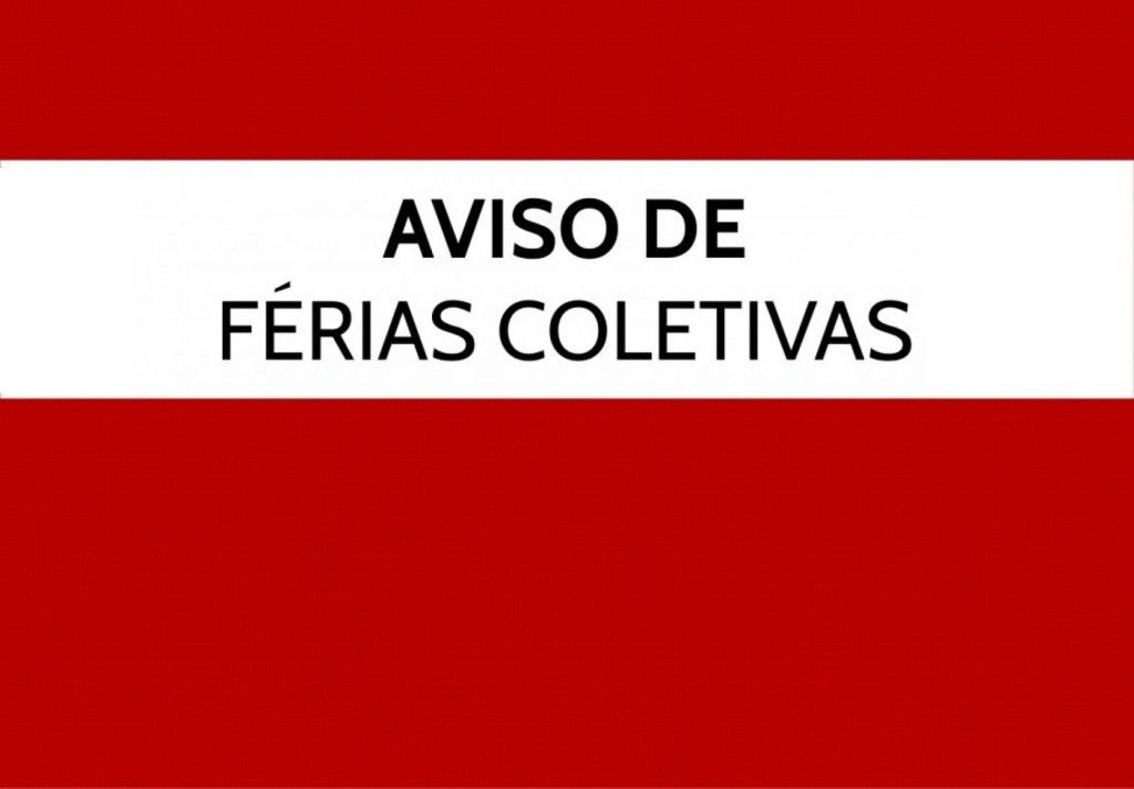 AVISO DE FÉRIAS
